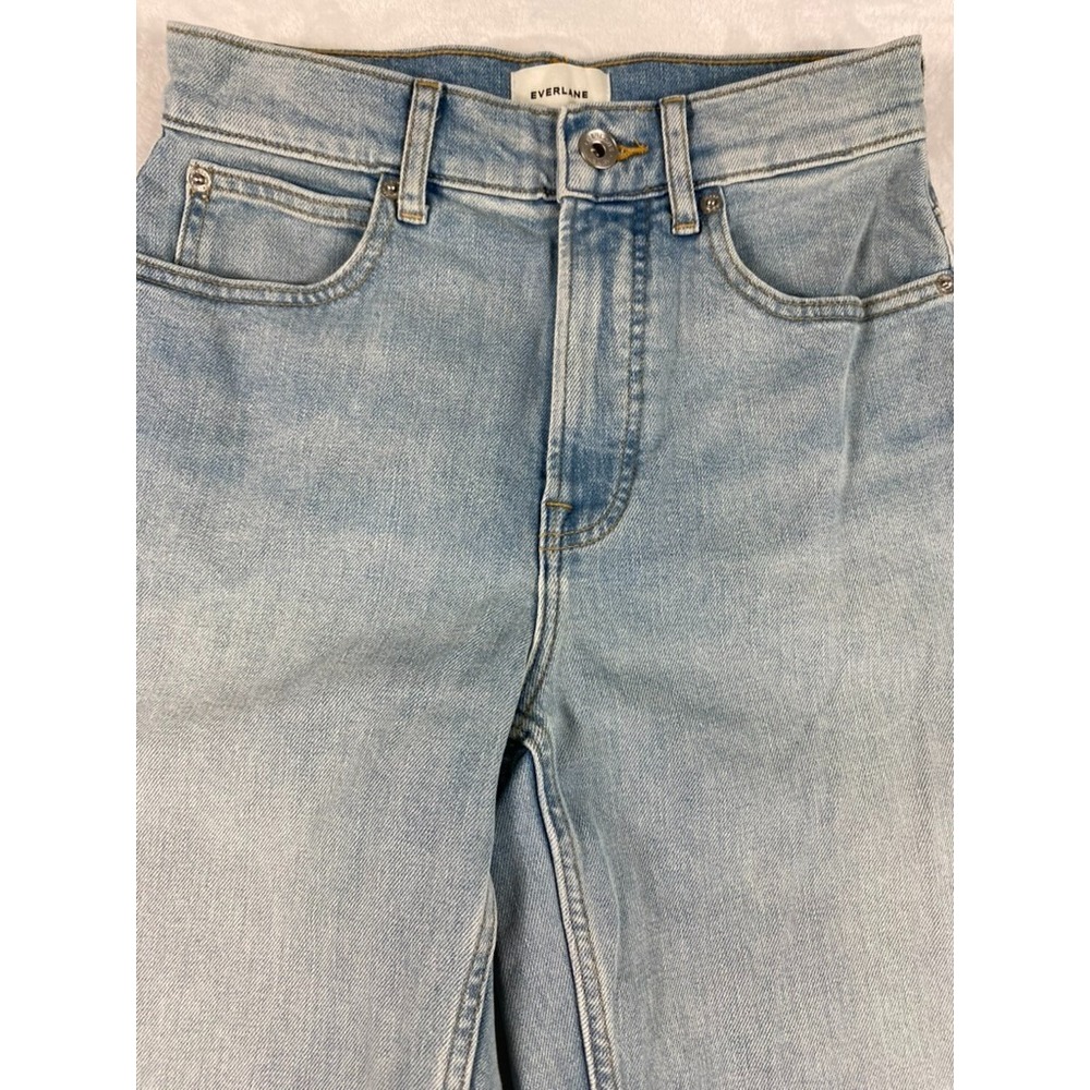 NWOT Everlane The Way-High Curve Jeans Women Sz 25L Tall Light Wash Barrel - Picture 3 of 14